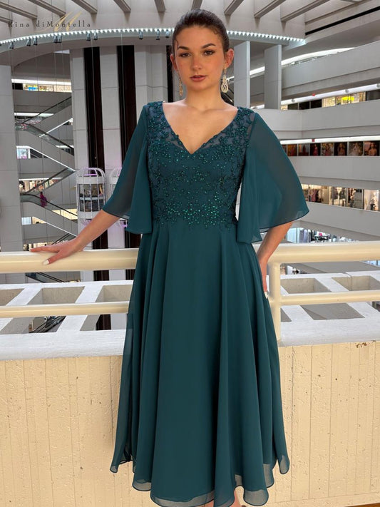 Mother of the Bride Dresses Short Mother of the Bride Cocktail Dress Teal