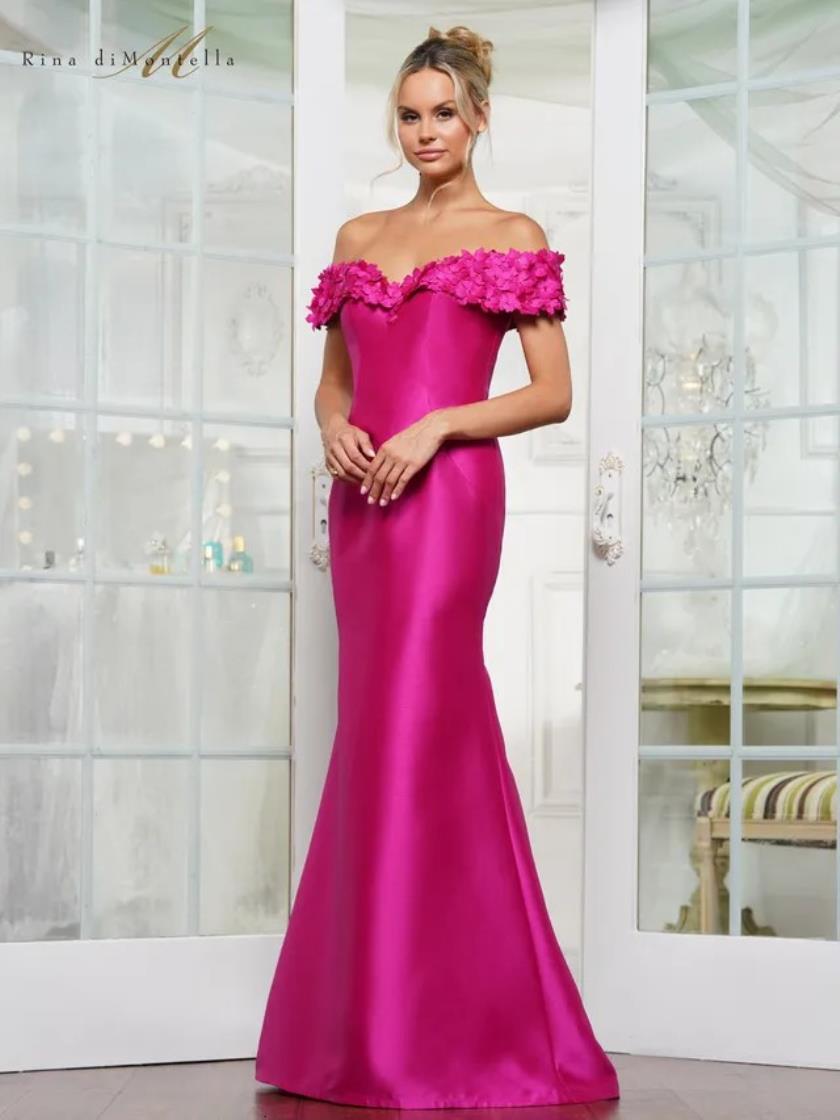Formal Dresses Long Fitted Formal Dress Magenta
