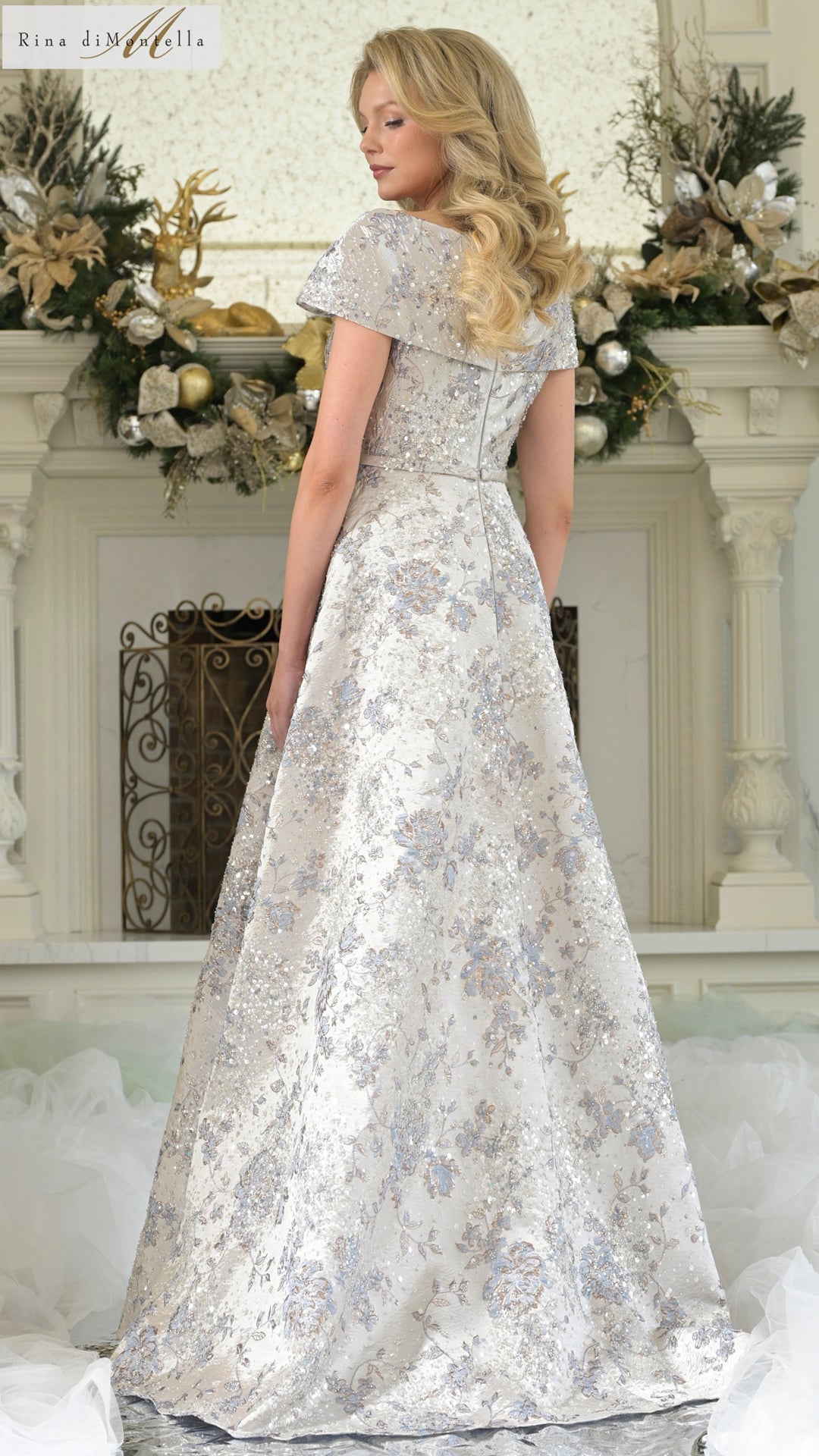 Formal Dresses Beaded Long Formal Evening A Line Dress Blue Multi