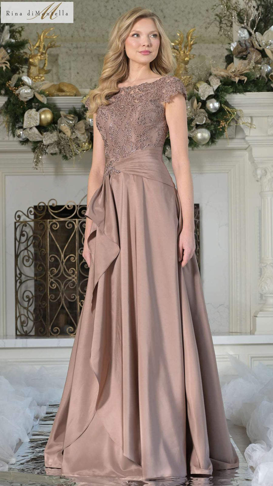 Mother of the Bride Dresses Long Formal A Line Mother of the Bride Dress Mocha