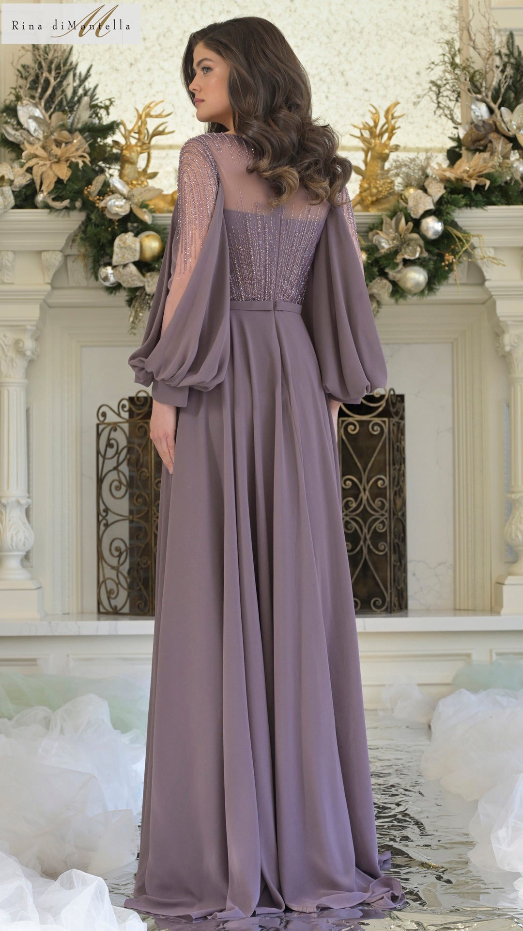 Mother of the Bride Dresses Long A Line Mother of the Bride Beaded Dress Victorian Lilac