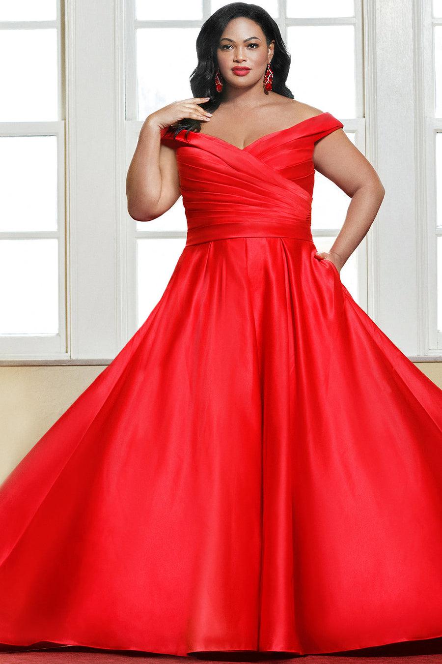 Wedding Dresses Long Bridal Gown Pleated A Line Wedding Dress Red
