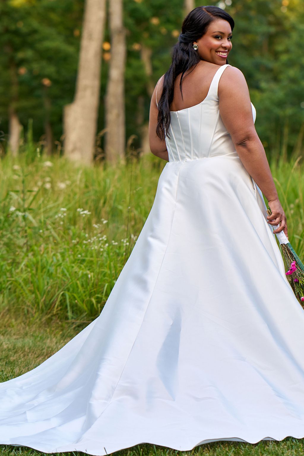 Wedding Dresses Long Bridal Gown A Line Wedding Dress Diamond White