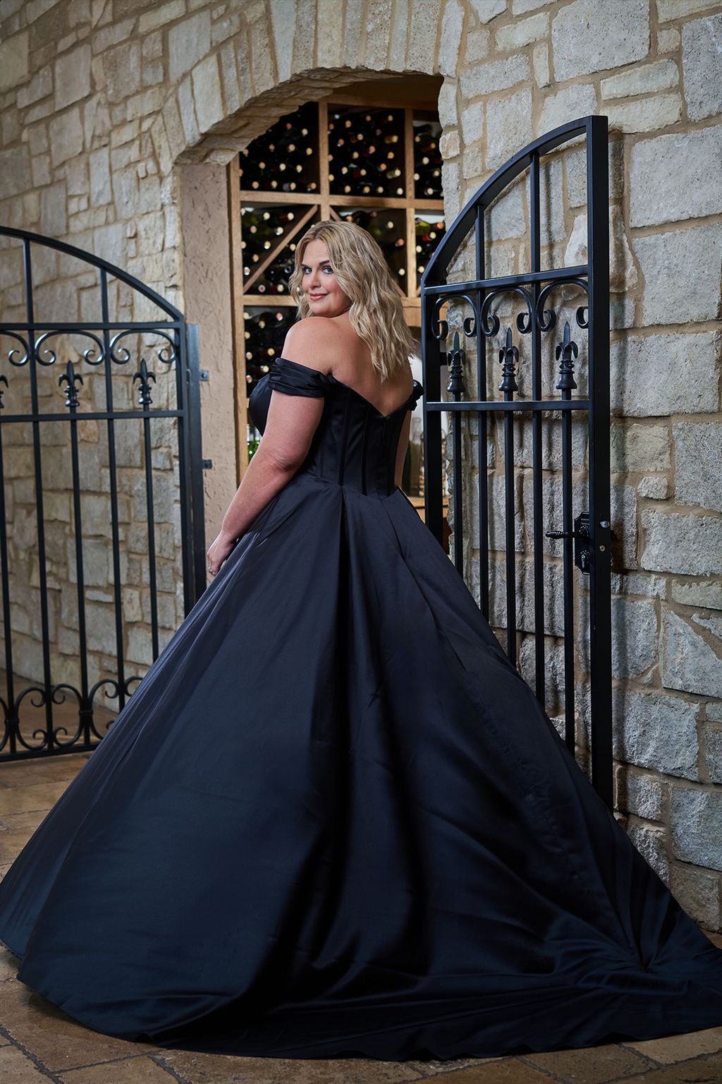 Wedding Dresses Long Bridal Gown A Line Pleated Wedding Dress Black