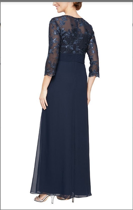 فستان رسمي بأكمام طويلة من Alex Evenings 81171348