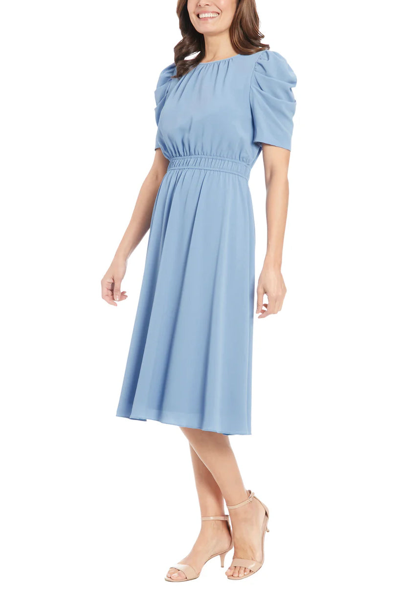 Cocktail Dresses Caterpillar Sleeve Short Cocktail Dress LIGHT BLUE