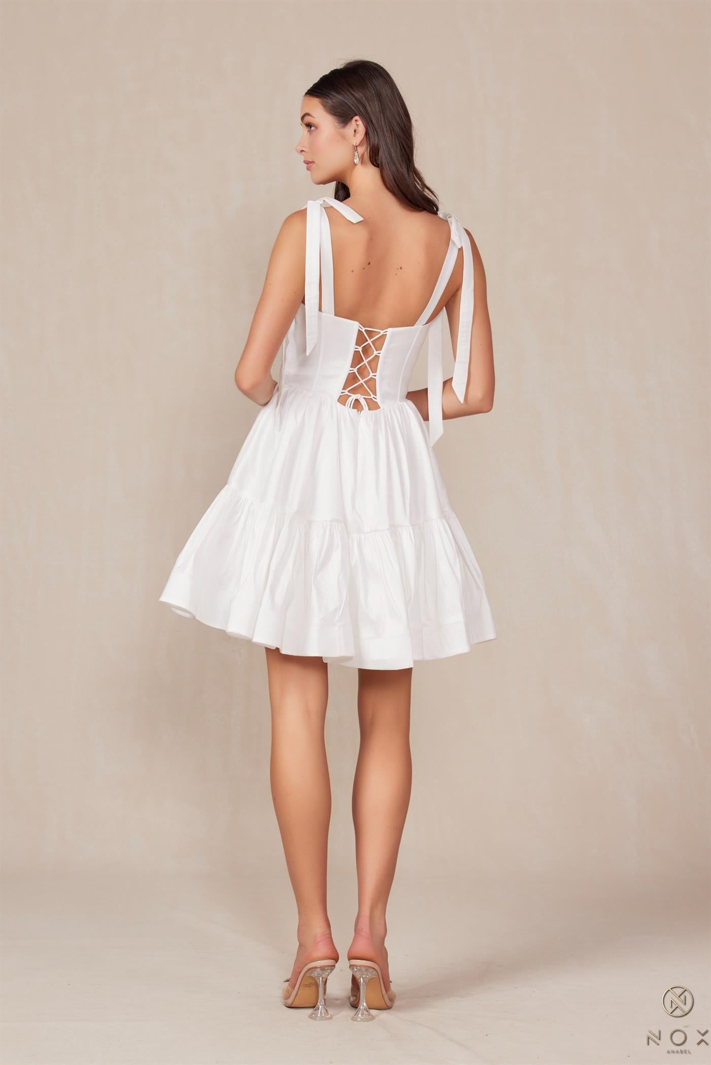 Cocktail Dresses Short A Line Cocktail Dress White