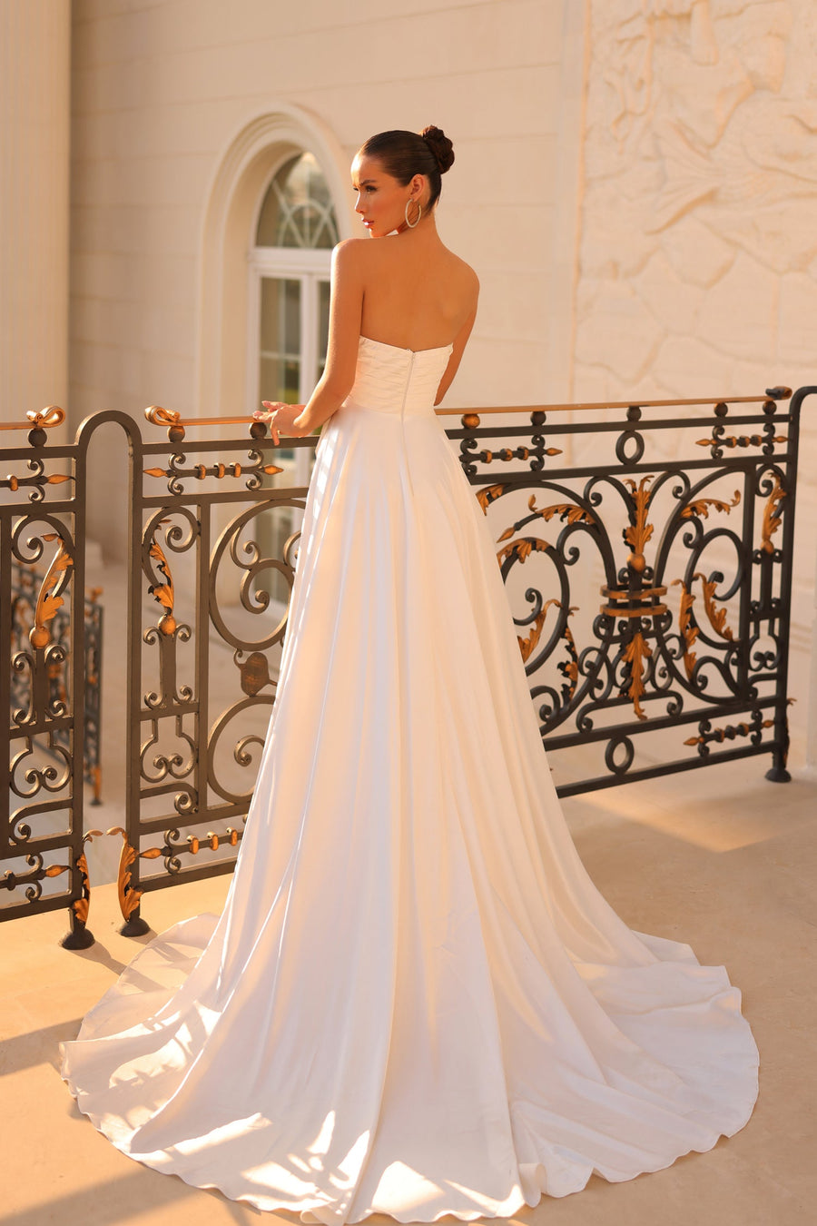 Wedding Dresses A Line Heart Shape Long Wedding Dress Off White