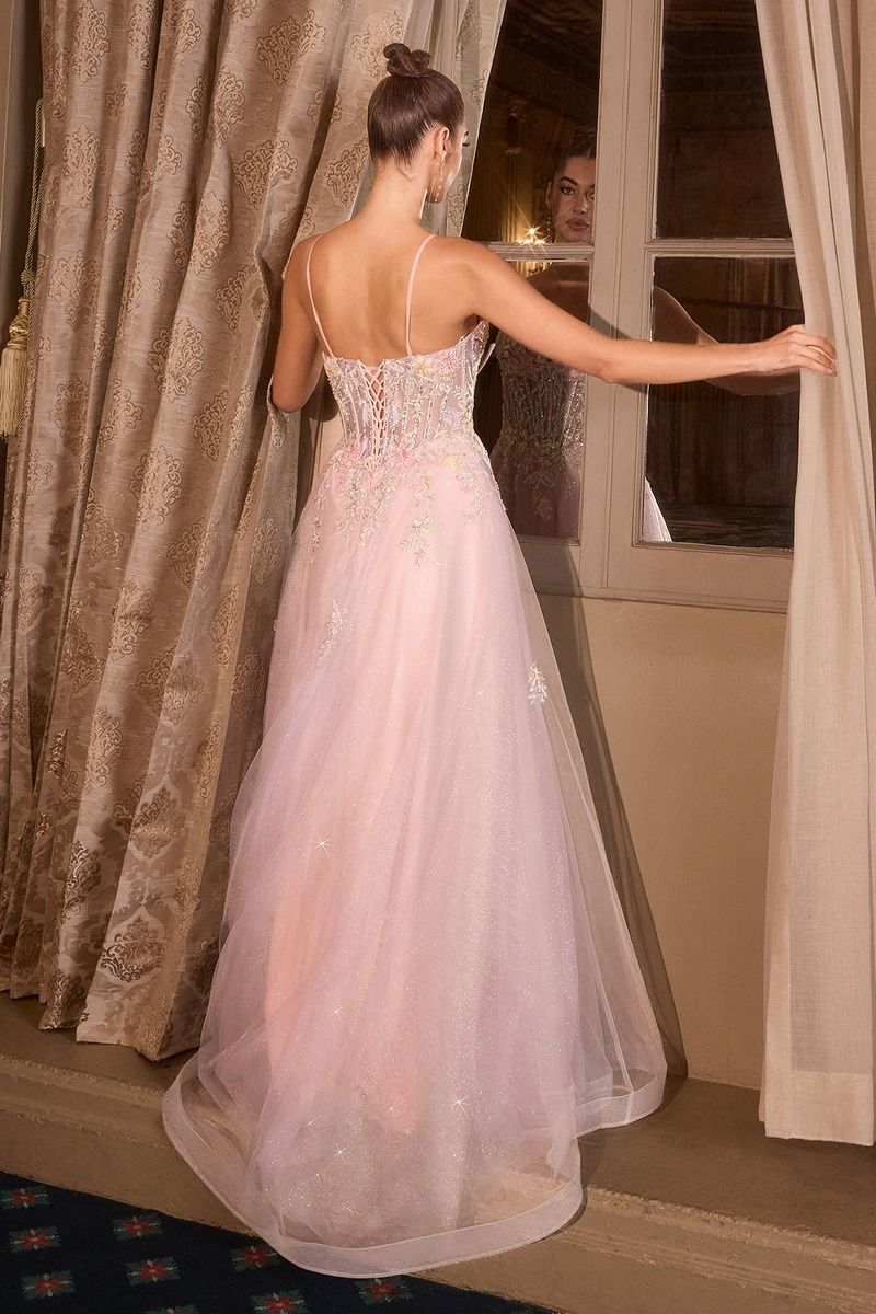 فستان طويل رسمي مطبوع عليه زهور من أندريا وليو A1477