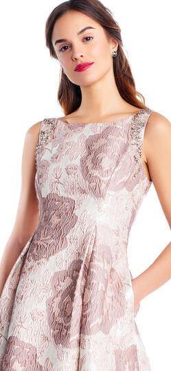 Adrianna Papell Sleeveless Prom Ball Gown - The Dress Outlet Adrianna Papell