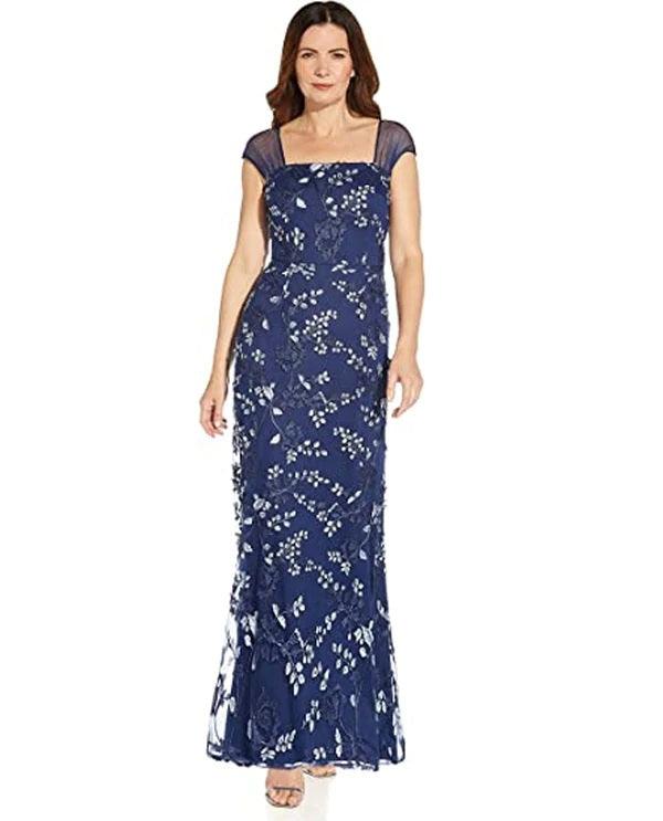 Adrianna Papell Long Formal Dress AP1E209256 P - The Dress Outlet