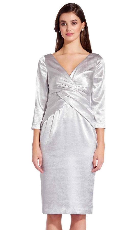 Adrianna Papell Short 3/4 Sleeve Dress AP1E205746 - The Dress Outlet