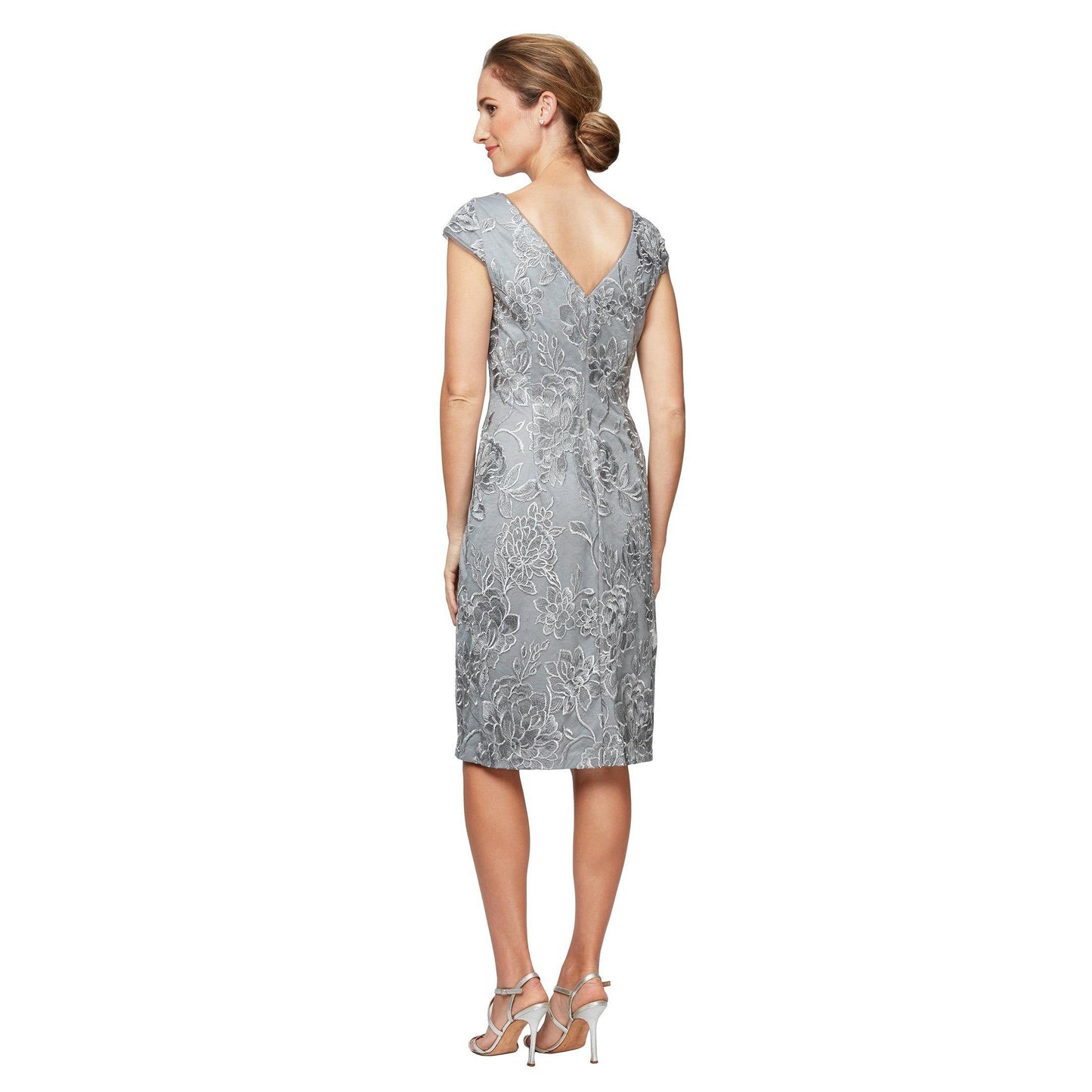 Alex Evenings Short Cocktail Cap Sleeve Dress 81171037 - The Dress Outlet