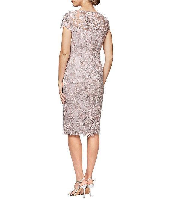 Alex Evenings Cap Sleeve Short Dress 82171036 - The Dress Outlet