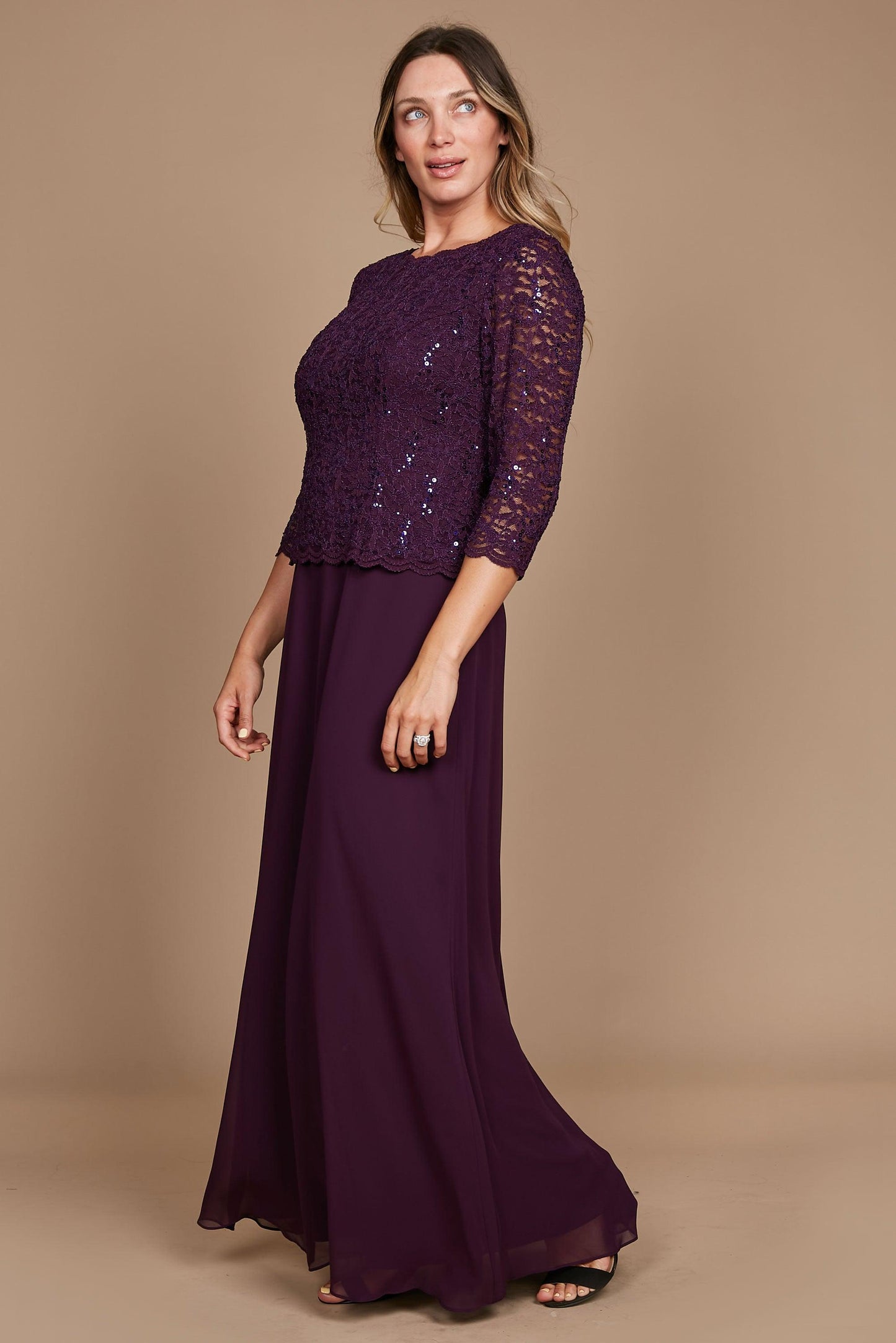 Alex Evenings Long Formal Dress 412318 - The Dress Outlet