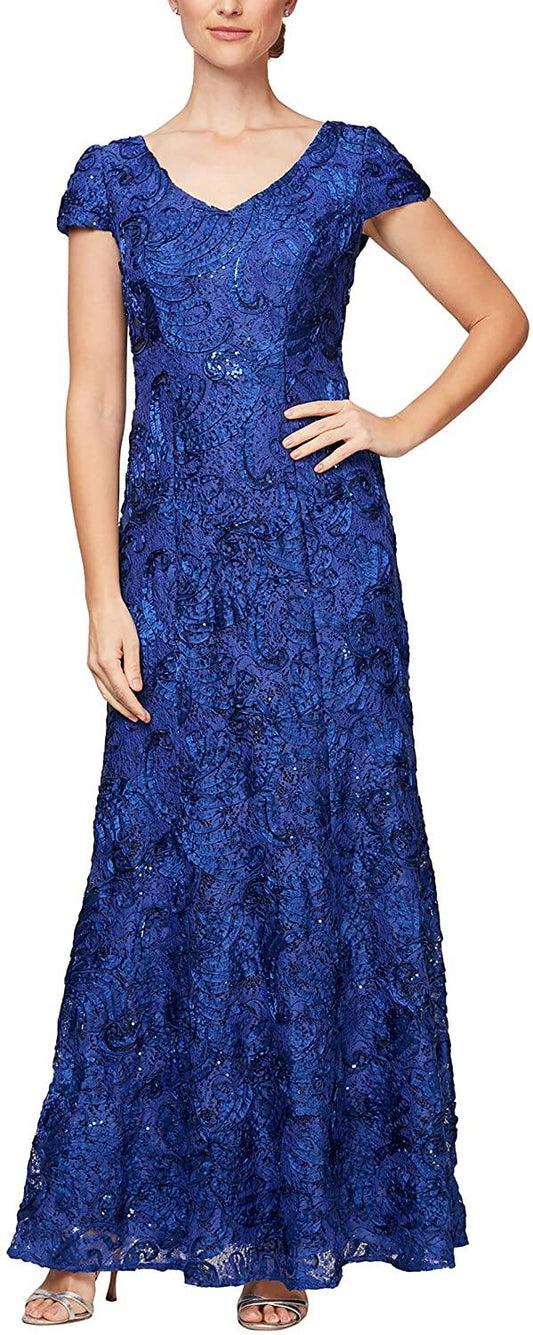 Alex Evenings Long Formal Dress 81122328 - The Dress Outlet