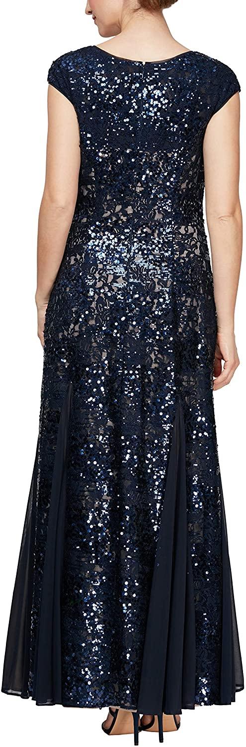 Alex Evenings Long Formal Dress 81122406 - The Dress Outlet
