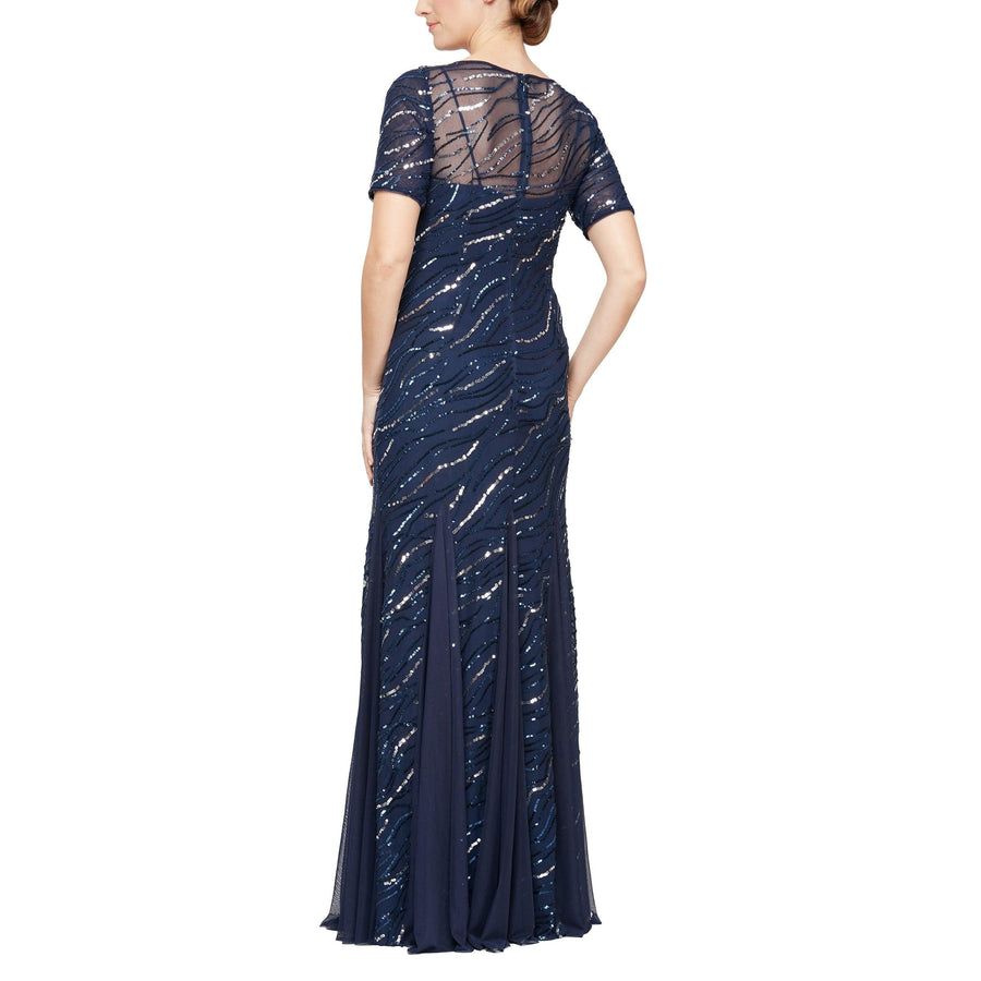 Alex Evenings Long Formal Dress 8196804 - The Dress Outlet