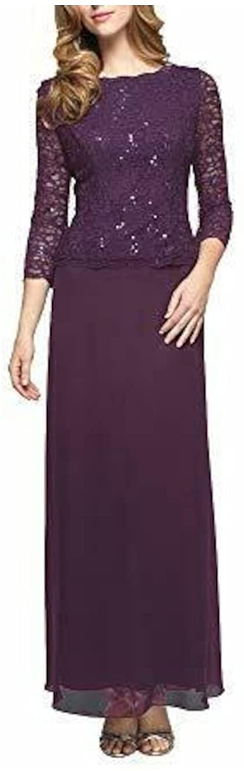 Alex Evenings Long Formal Dress 82122343P - The Dress Outlet