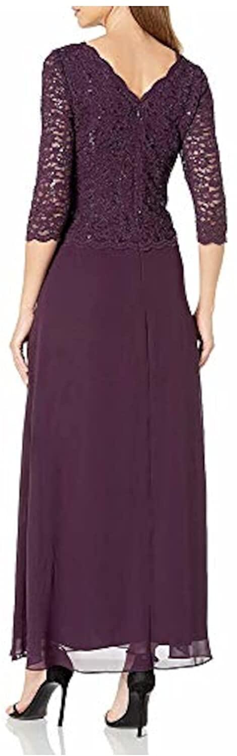 Alex Evenings Long Formal Dress 82122343P - The Dress Outlet