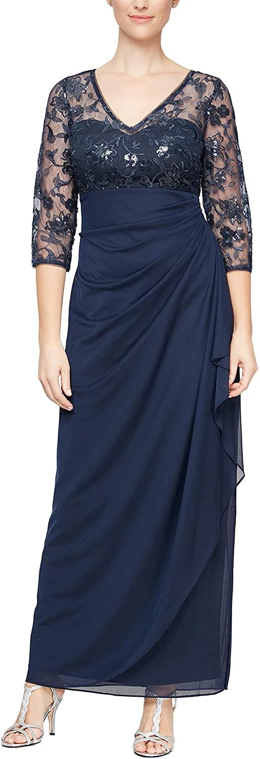 Alex Evenings Long Formal Dress 82171180 - The Dress Outlet