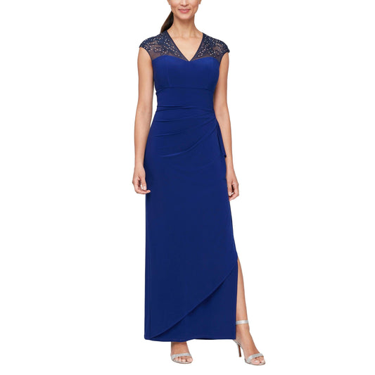 Alex Evenings Long Formal Fitted Dress 81351585 - The Dress Outlet