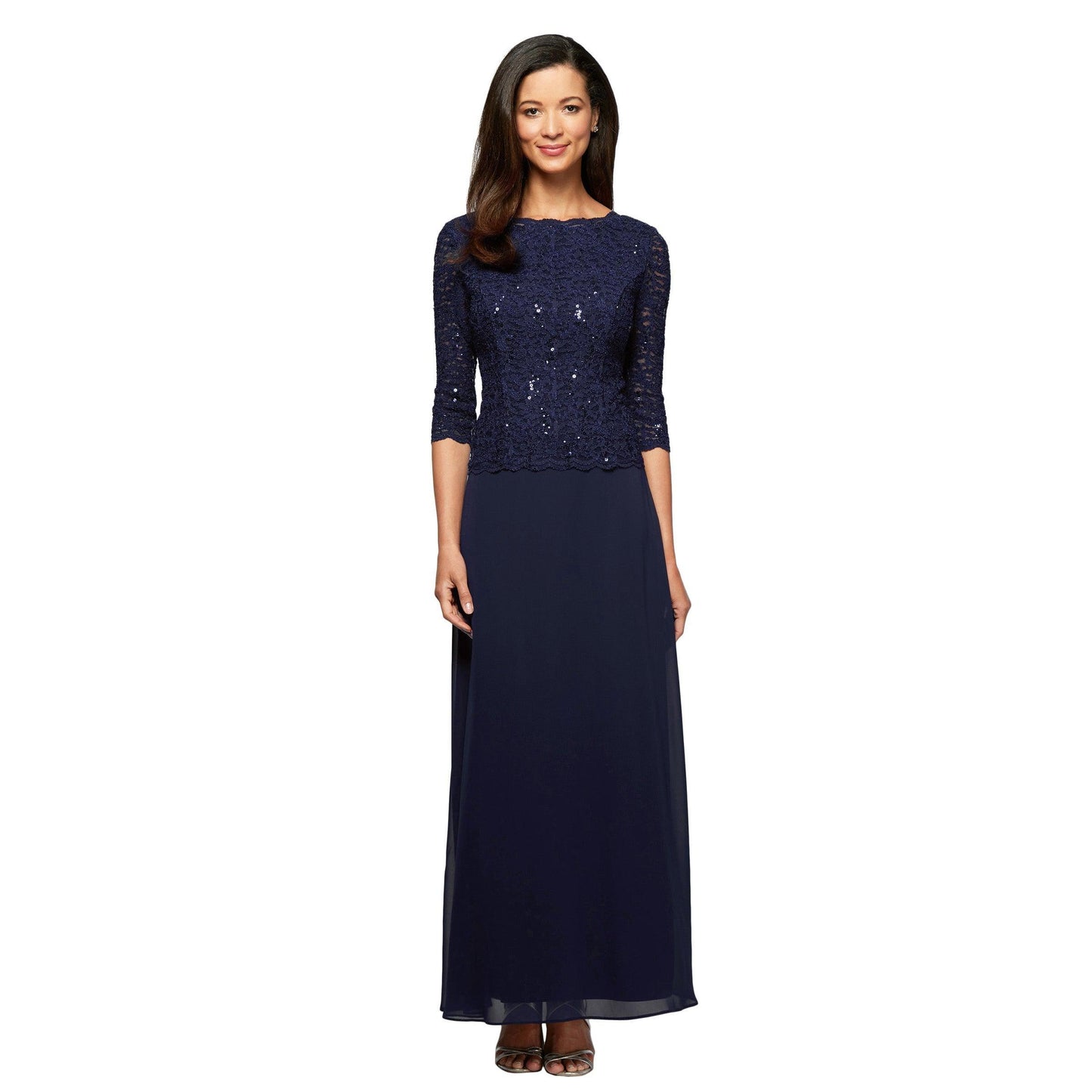 Alex Evenings Long Mother of the Bride Dress 112318 - The Dress Outlet