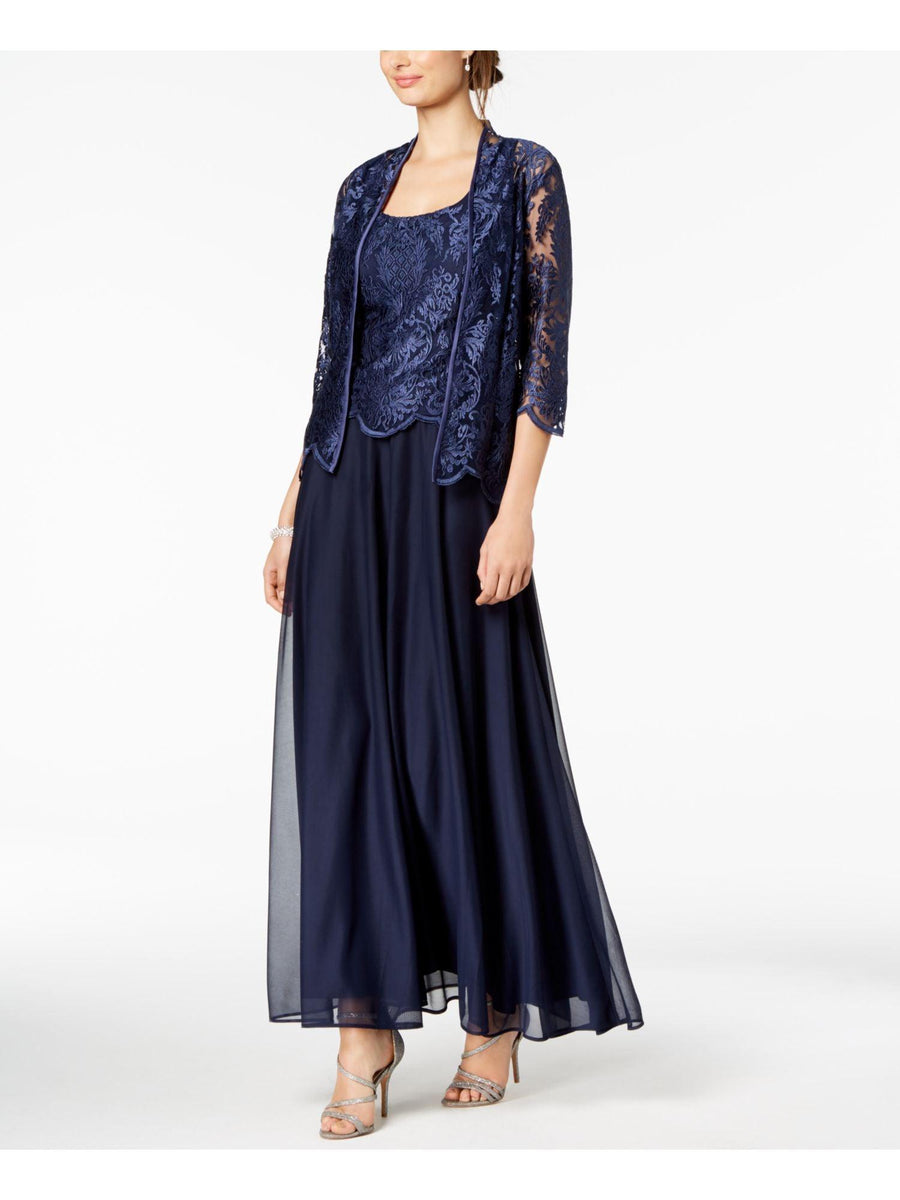 Alex Evenings Long Mother of the Bride Dress 117655 - The Dress Outlet