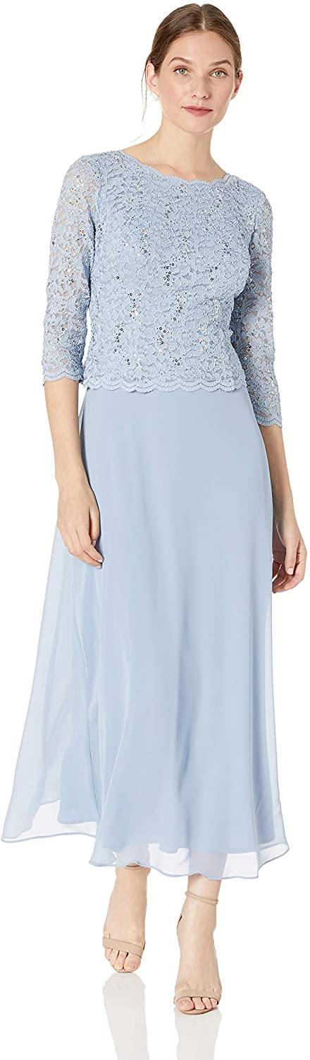 Alex Evenings Long Mother of the Bride Dress 212318 - The Dress Outlet