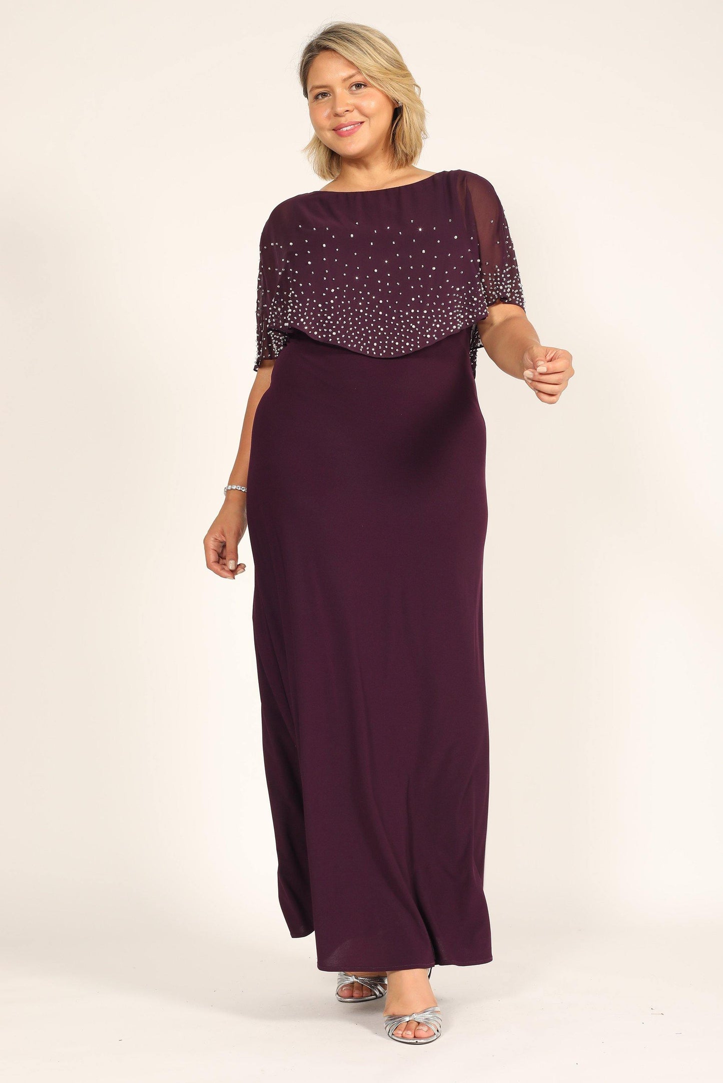 Alex Evenings Long Mother of the Bride Dress 81351534 - The Dress Outlet