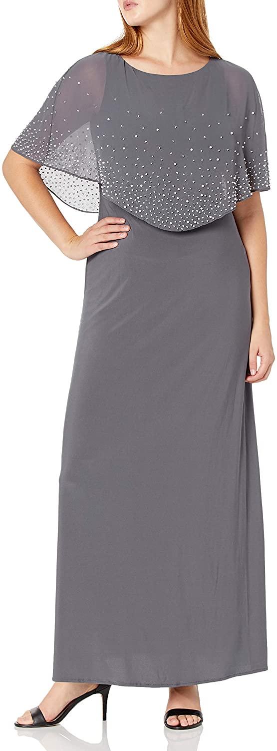 Alex Evenings Long Mother of the Bride Dress 81351534 - The Dress Outlet