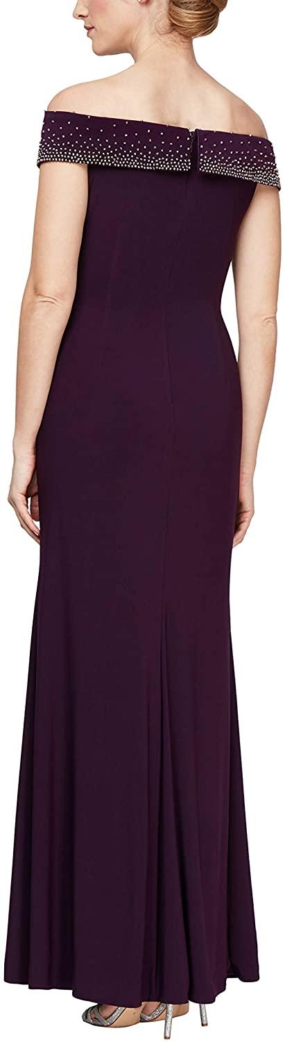 Alex Evenings Long Mother of the Bride Dress 81351553 - The Dress Outlet