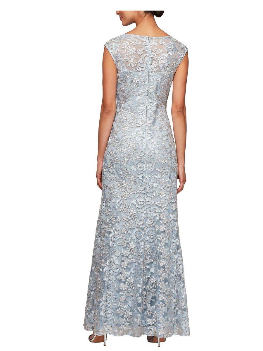 Alex Evenings Long Mother of the Bride Dress 8217912 - The Dress Outlet