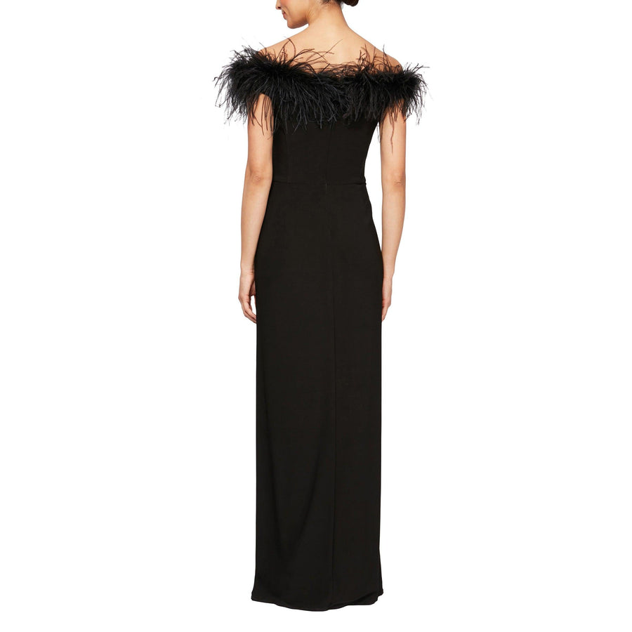 Alex Evenings Long Off Shoulder Formal Dress 81351465 - The Dress Outlet