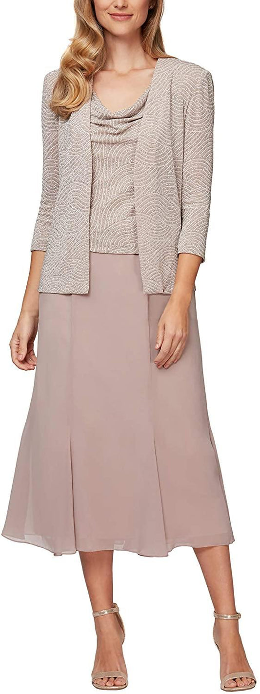 Alex Evenings Mother of the Bride Dress 8127546 - The Dress Outlet