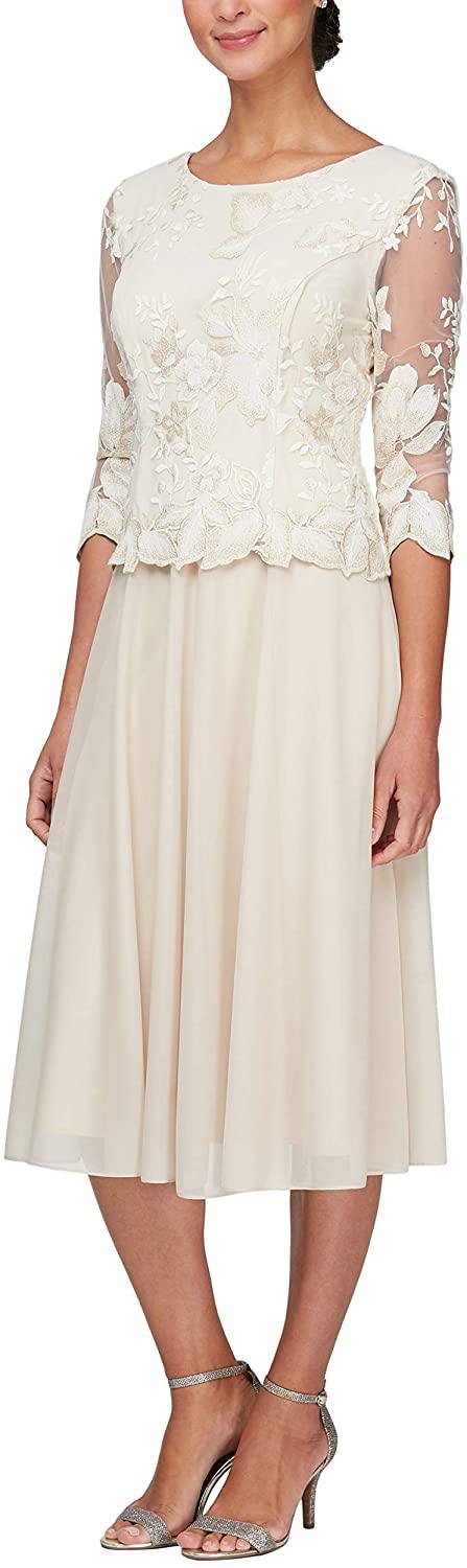 Alex Evenings Mother of the Bride Formal Dress 84122420 - The Dress Outlet