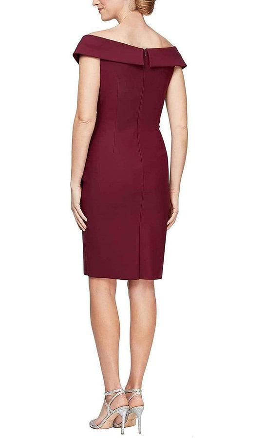 Alex Evenings Off Shoulder Short Dress 8134267 - The Dress Outlet