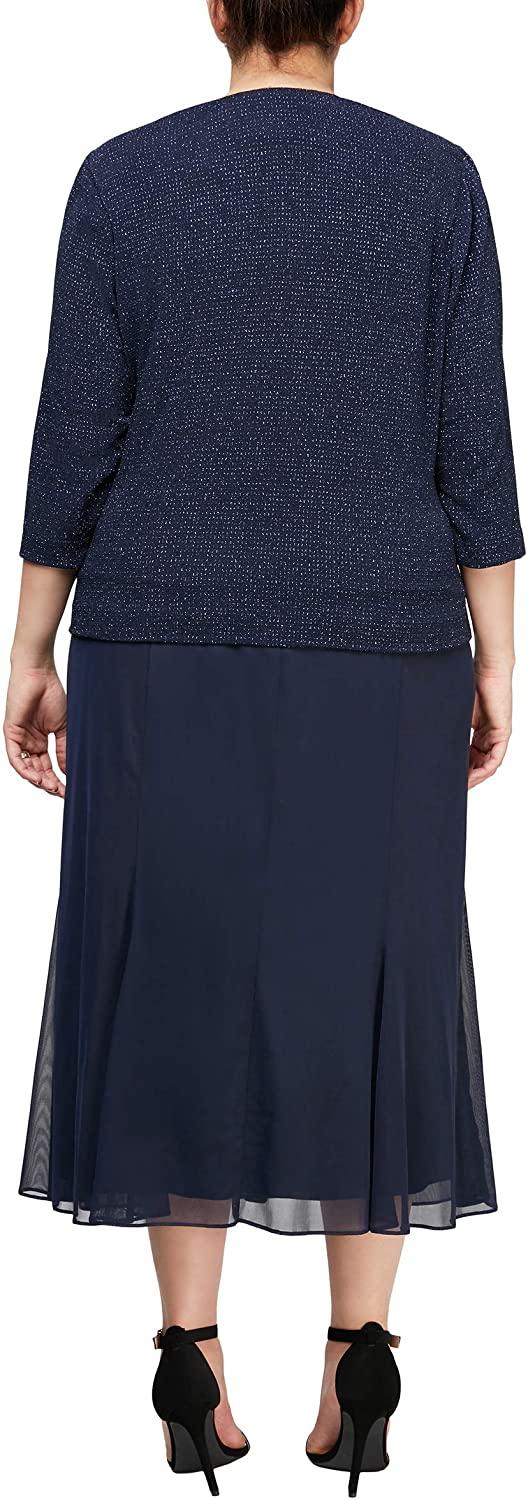 Alex Evenings Plus Size Long Formal Dress 84211554 - The Dress Outlet