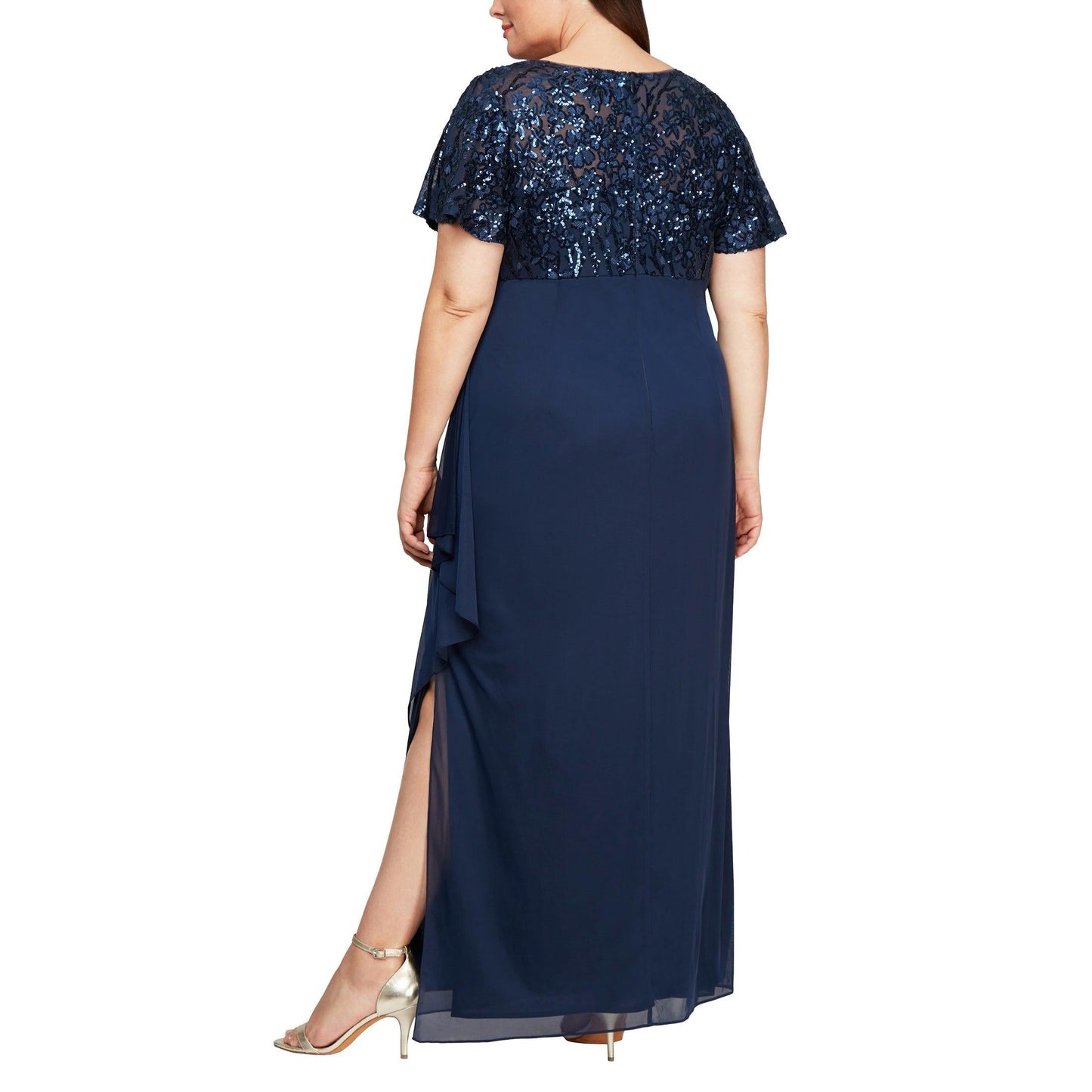 Alex Evenings Plus Size Long Formal Dress 8496771 - The Dress Outlet