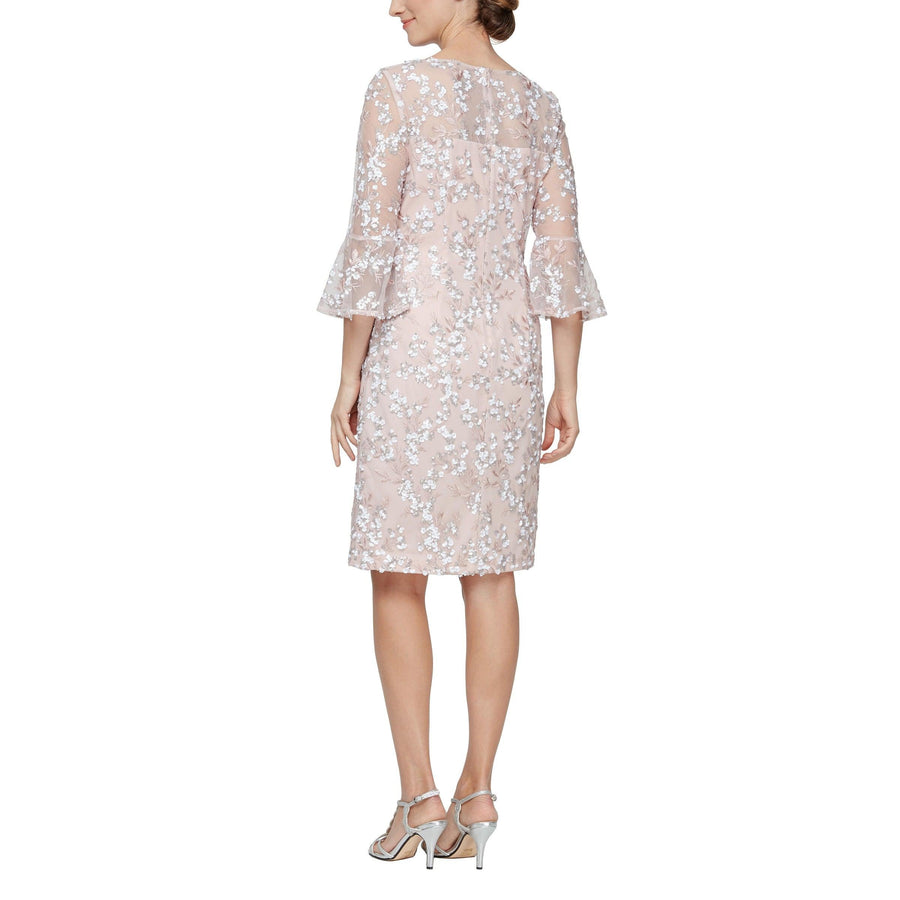 Alex Evenings Short 3/4 Sleeve Lace Dress 81171268 - The Dress Outlet