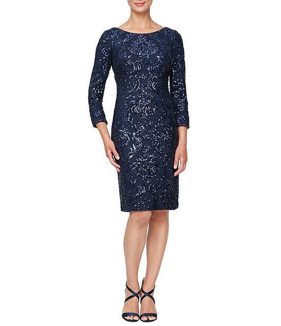 Alex Evenings Short Formal Dress 8196735 - The Dress Outlet