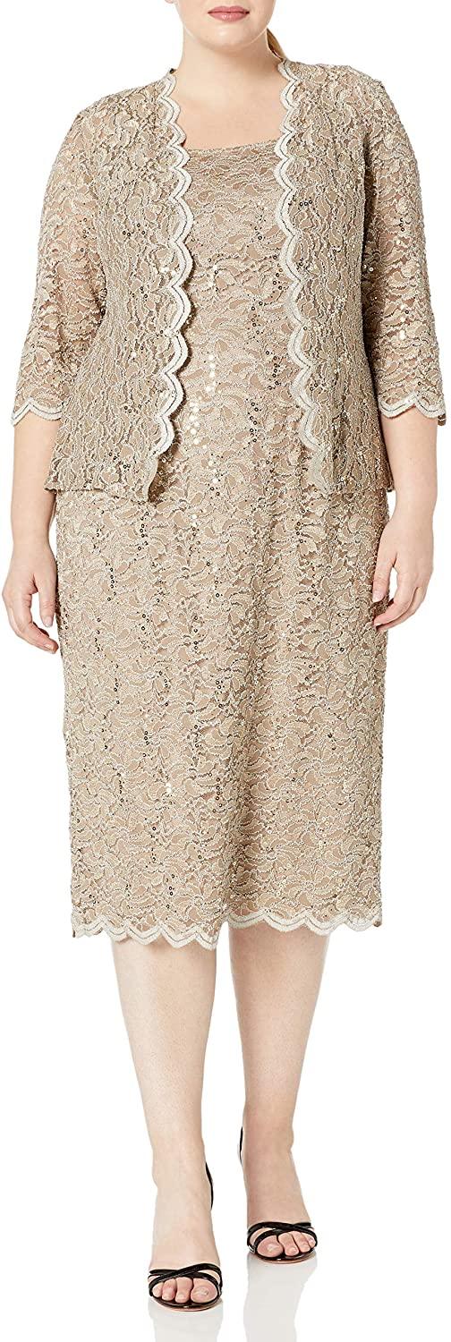Alex Evenings Short Lace Formal Dress 81122329 - The Dress Outlet