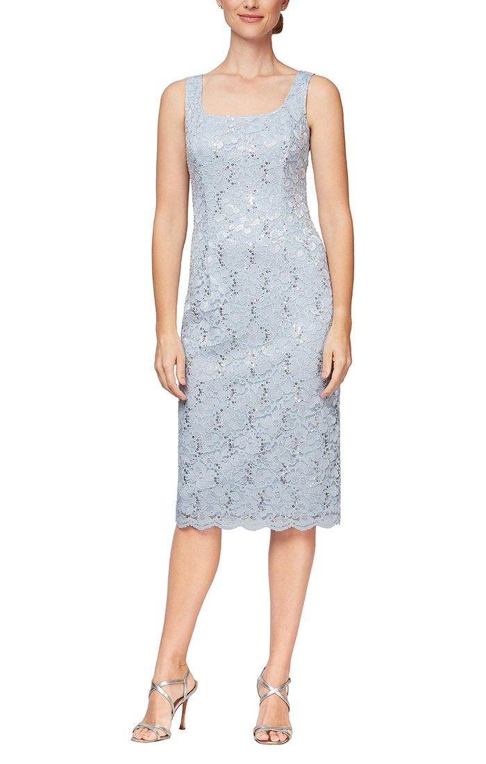 Alex Evenings Short Lace Jacket Formal Dress 81122329 - The Dress Outlet