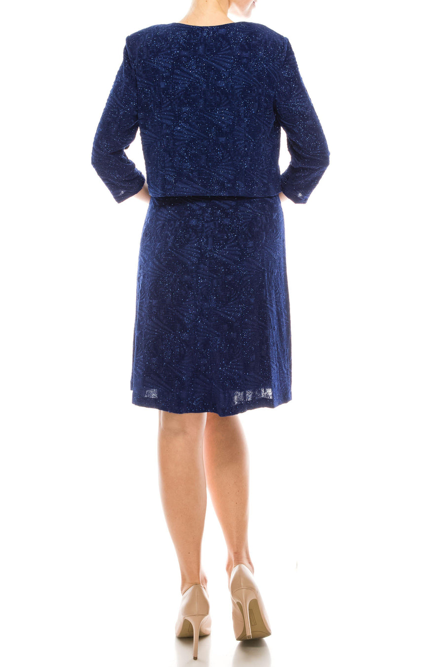 Alex Evenings Short Metallic Jacket Dress 8125903 - The Dress Outlet