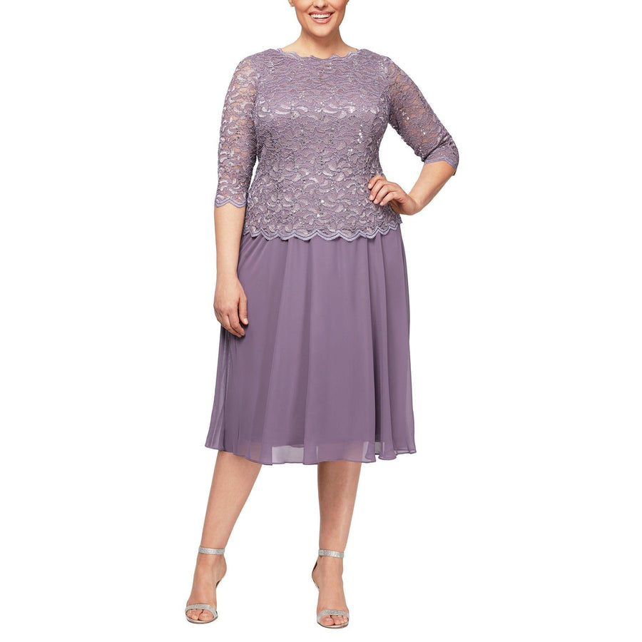 Alex Evenings Short Mother of the Bride Dress 4121796 - The Dress Outlet