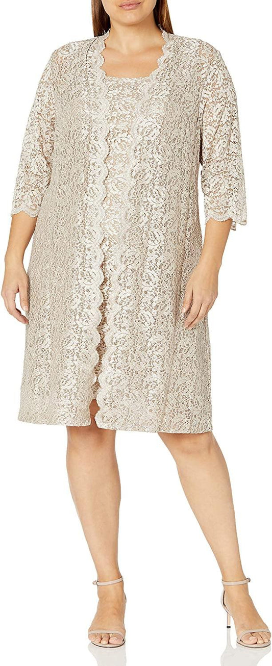 Alex Evenings Short Mother of the Bride Dress - The Dress Outlet