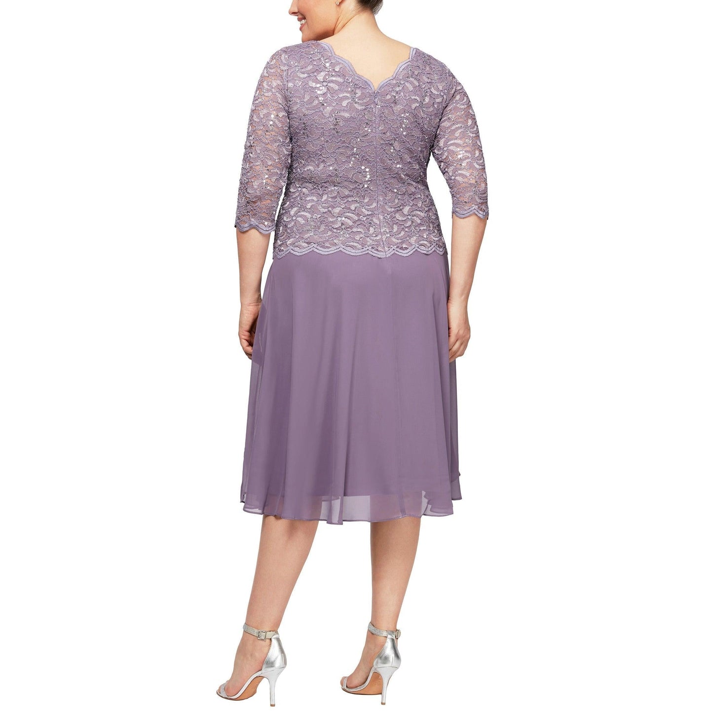Alex Evenings Short Plus Size Chiffon Dress Sale 4121796 - The Dress Outlet