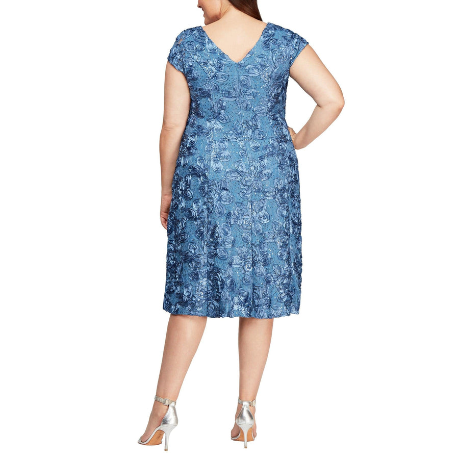 Alex Evenings Short Plus Size Lace Dress 4121570 - The Dress Outlet