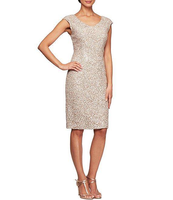 Alex Evenings Short Sleeveless Dress 82122241 - The Dress Outlet