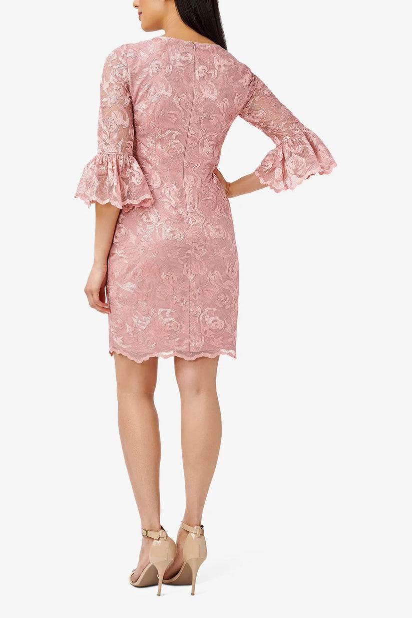Cocktail Dresses Short Bell Sleeve Cocktail Dress ROSE